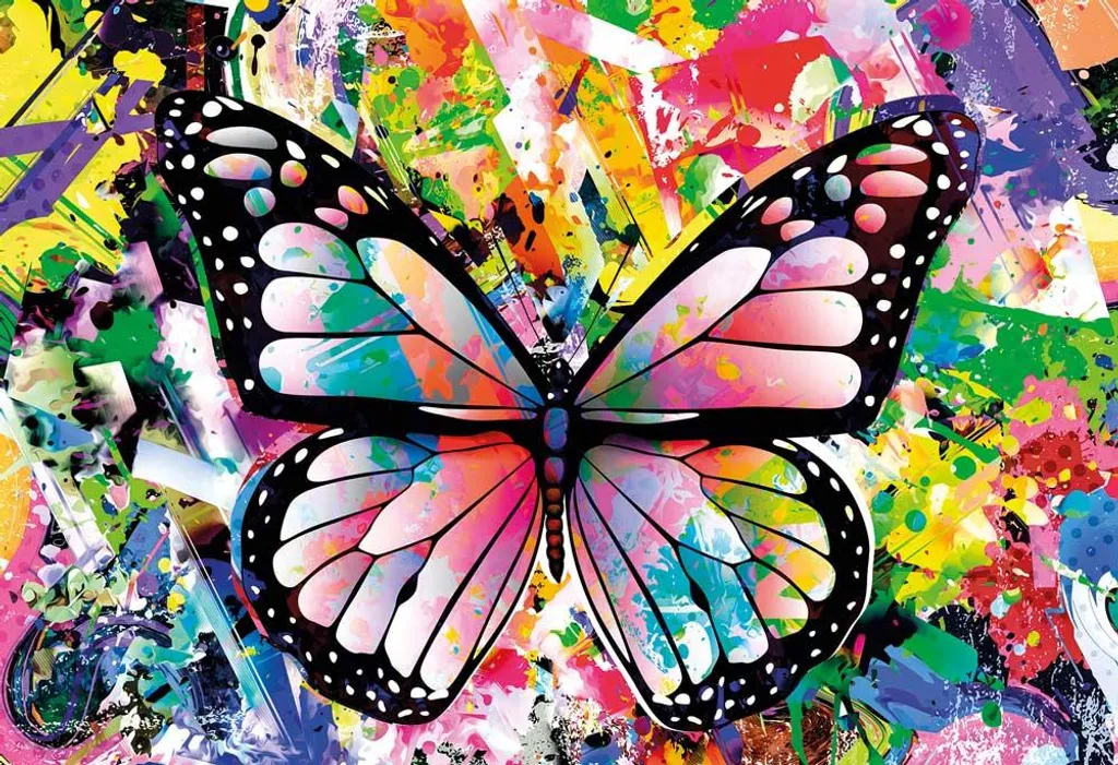 Puzzle 1000 pièces Papillon coloré Magnolia : loisir créatif de qualité