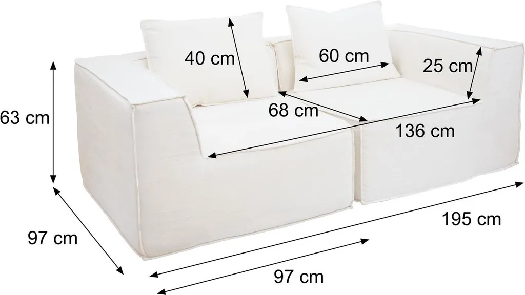Canapé modulable 2 places vert idéal pour optimiser un petit salon - 11