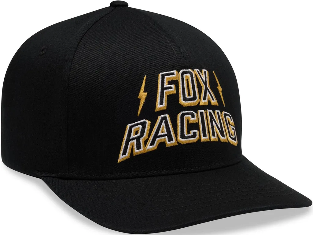 Casquette FOX Storm Flexfit Noir et Jaune - Taille S/M Design Iconique