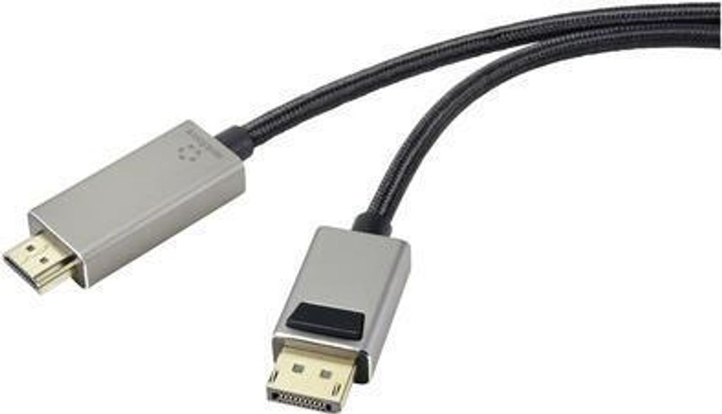 Renkforce RF-4995154, 1 m, DisplayPort, HDMI-A, Samec, Obrázek produktu 