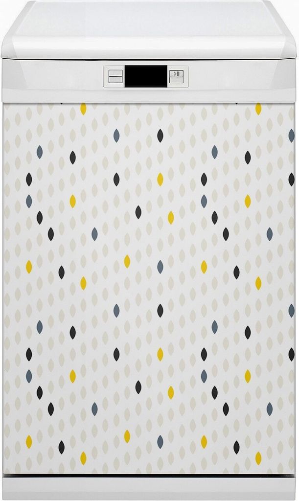 Geschirrspüle Magnet für Spülmaschine Magnetmatte Küche Magnete Dekorative 45x80 cm - Farbige Zitronen