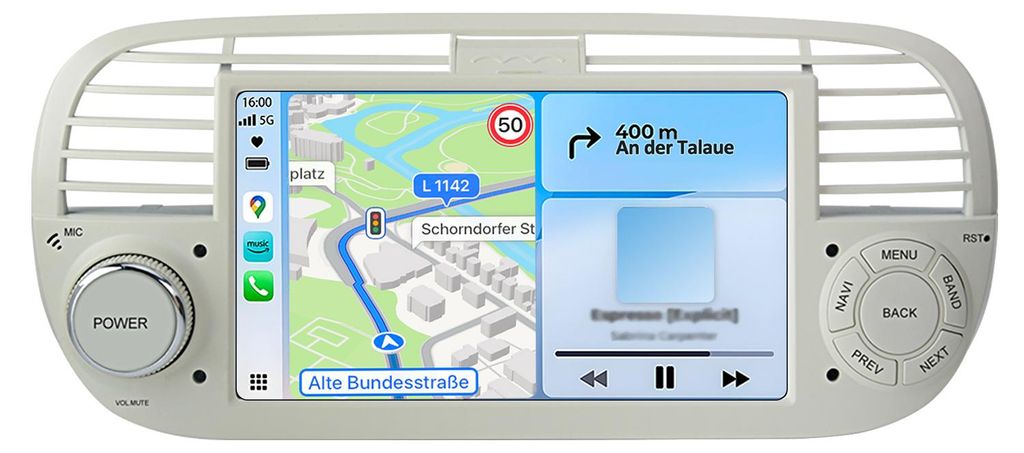 Rádio 7 palců 2+64 GB Android autorádio pro Fiat 500 Obrázek produktu 