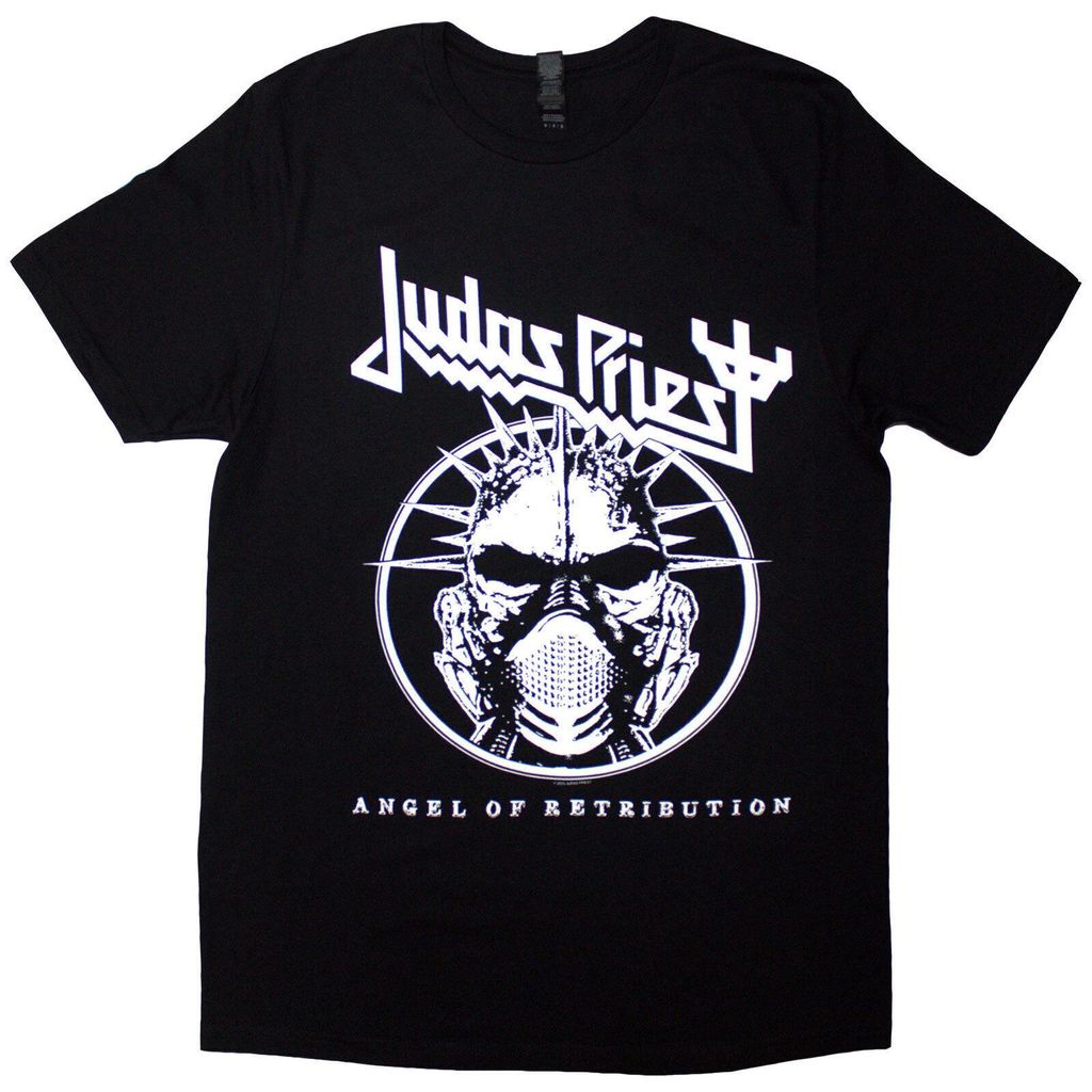 Judas Priest Angel Of Retribution Headshot (Back Print) Black XL T-Shirt