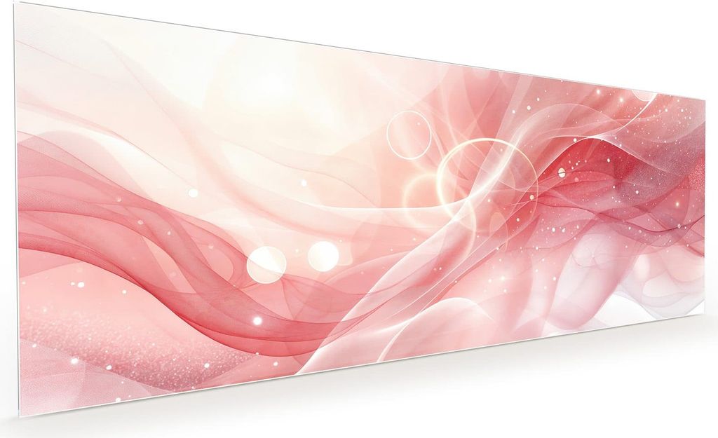 Küchenrückwand Spritzschutz Glas mit Motiv Abstrakte Wellen 40 x 40 cm