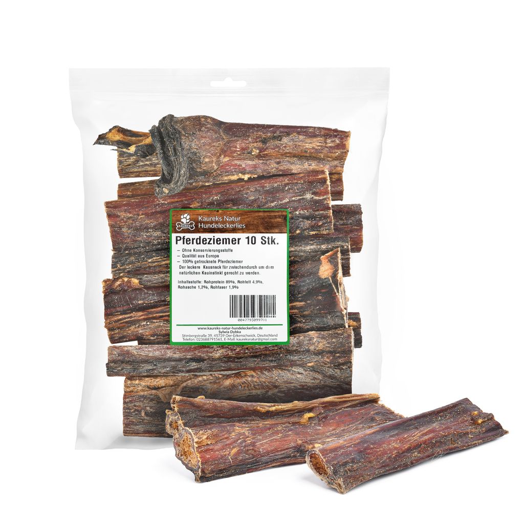 Kaureks Natur Hundeleckerlies, Pferdeziemer 10 Stück, Produktbild 