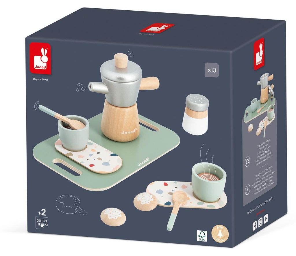 Janod Drevený kávovar pre deti Obrázok produktu 