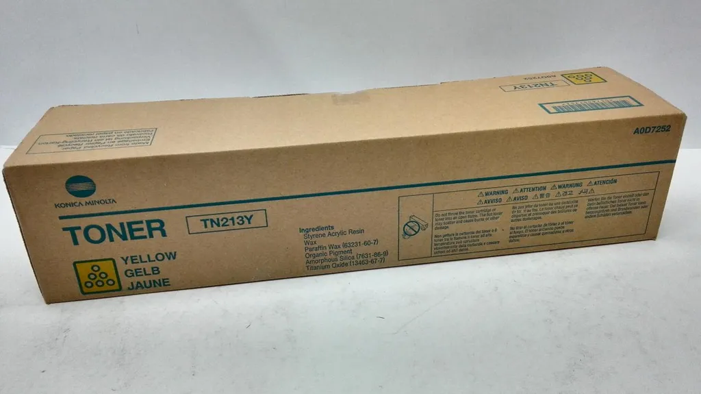 Toner Konica Minolta A0D7252 Giallo TN-213Y Originale - Zero Errori