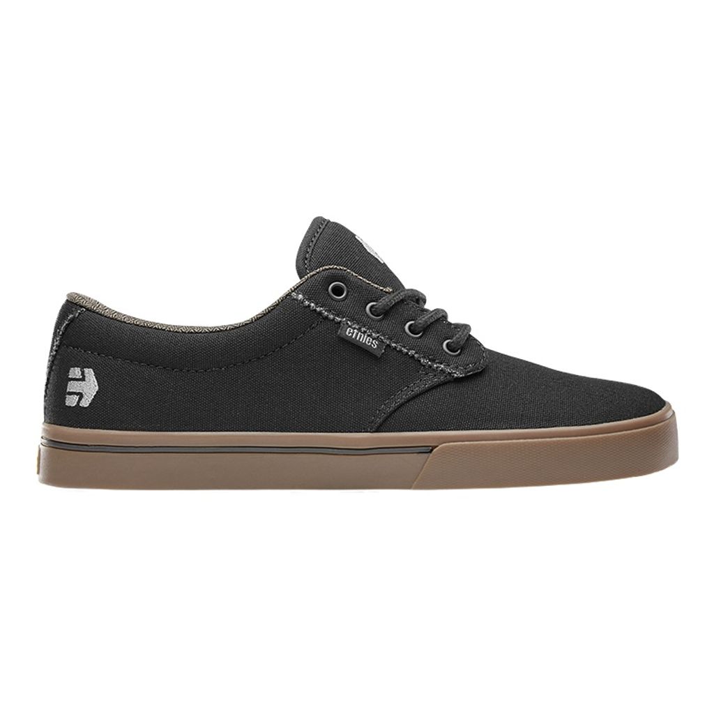 Etnies Jameson 2 Eco Herren Schnürung Segeltuch Vulkanisiert Turnschuhe Schwarz Braun – 11 Großbritannien - 46 EU - 12 US / Schwarz Braun