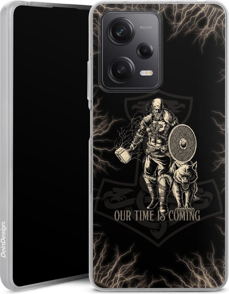 DeinDesign Handyhülle für Xiaomi Redmi Note 12 Pro 5G Silikon Hülle Case Smartphone Schutzhülle Serienmotiv Vikings Wikinger