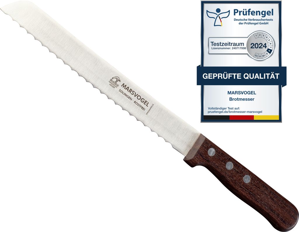 Marsvogel | Brotmesser 8" Bubinga | scharfe Klinge aus Produktbild 