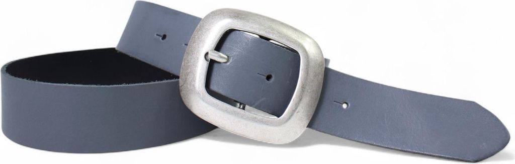 FRONHOFER Damengürtel 4 cm, große Schnalle in altsilbern, echt Leder Gürtel