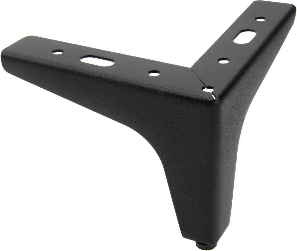Metalowa noga meblowa Anchor czarny mat Wysokość 10 cm Zdjęcie produktu 