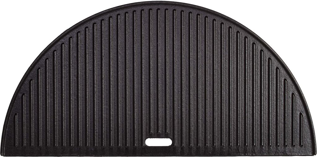 Kamado Joe Gussplatte für den Kamado Joe Classic, halbrund, doppelseitig verwendbar