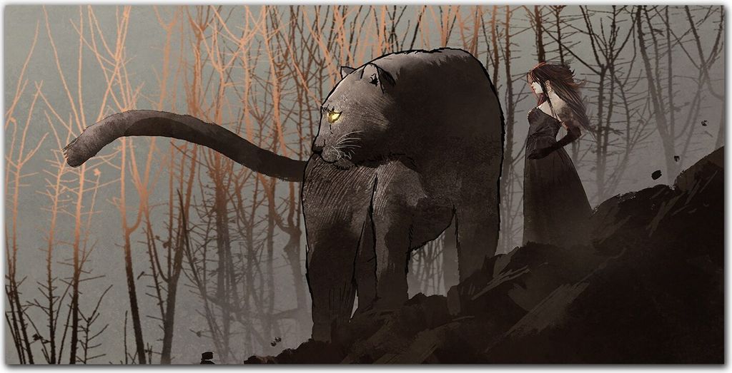 Coloray Bild aus Leinwand 120x60 Leinwand Dekoration - Tier fantastische Panther