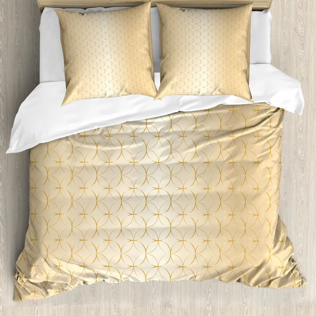 Scheda Tecnica Set Copripiumino ABAKUHAUS 155x220 Beige Geometrico