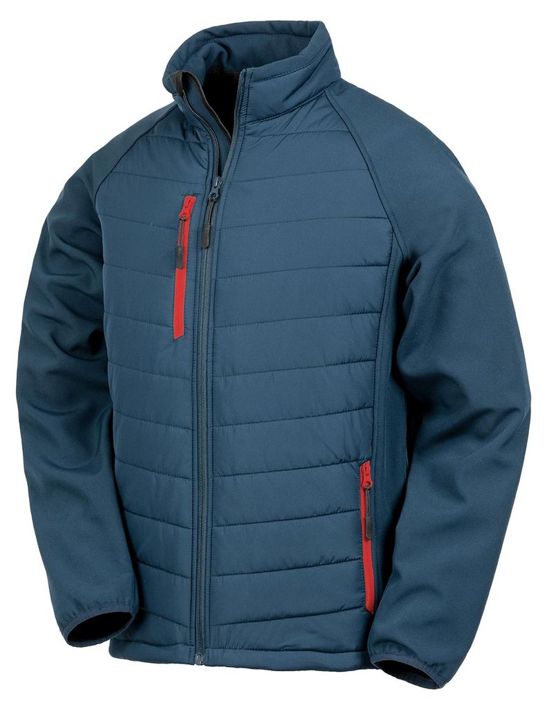 Result - "Compass" Softshelljacke für Damen LT726 (4XL) (Marineblau/Rot)