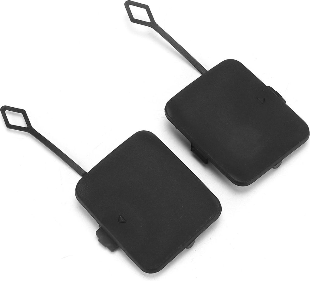 2pcs Heckstoßstange Schlepptauhake Abdeckungskappe 51127272415 ABS Schwarzer Ersatz für X3 F25 2011-2014