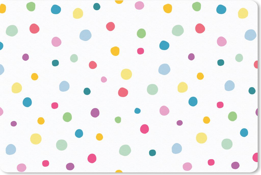 MuchoWow Mauspad Mousepad Konfetti - Punkte - Muster 27x18 cm - Mousepads - Maus Mat - Pad - Mausunterlage - Büroartikel - Desk Matten