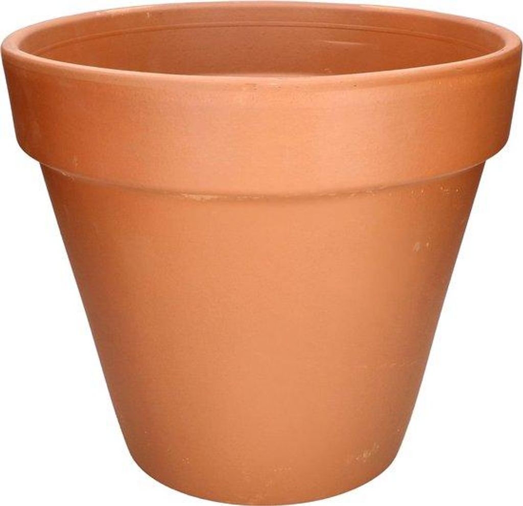 Blumentopf Terracotta mit Rand für Innen und Außen - Produktbild 