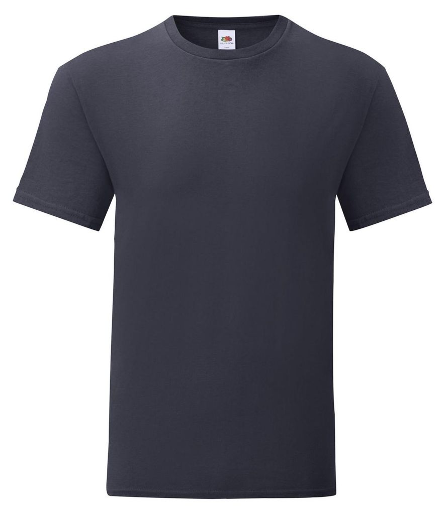 Fruit of the Loom - "Iconic" T-Shirt für Herren/Damen Uni LT2613 (L) (Marineblau)