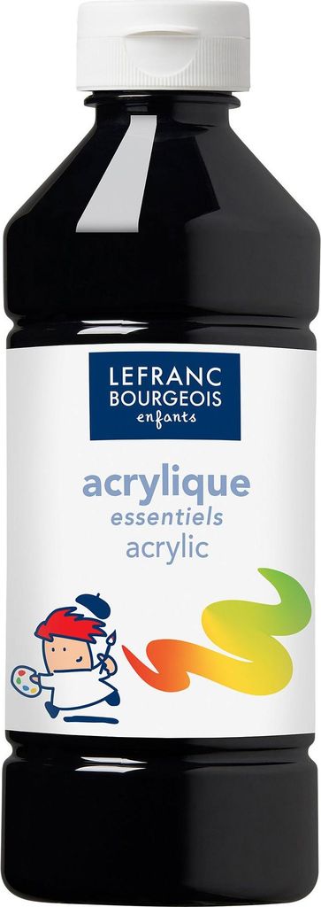 Akrylová farba Liquid-Acrylic od ColArt Black, 500 ml Obrázok produktu 