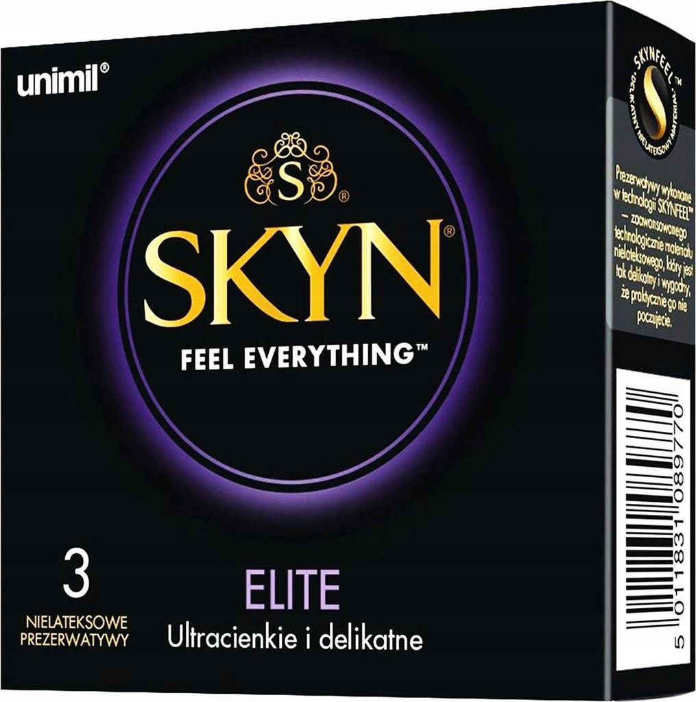 Préservatifs non-latex Skyn Elite, 3 pièces Image du produit 