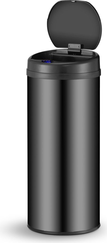 Juskys Automatik Mülleimer mit Sensor 50L für Küche - elektrischer Deckel - Schwarz