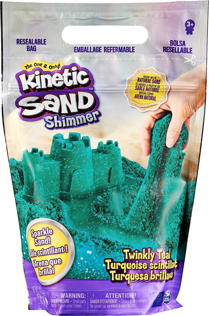 Spin Master Kinetic Sand Glitzernder Türkiser Sandbeutel Lila Lila One Size