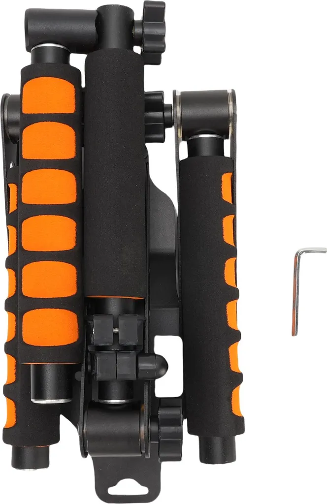 Kit stabilisateur vidéo pliable en aluminium avec poignée ajustable