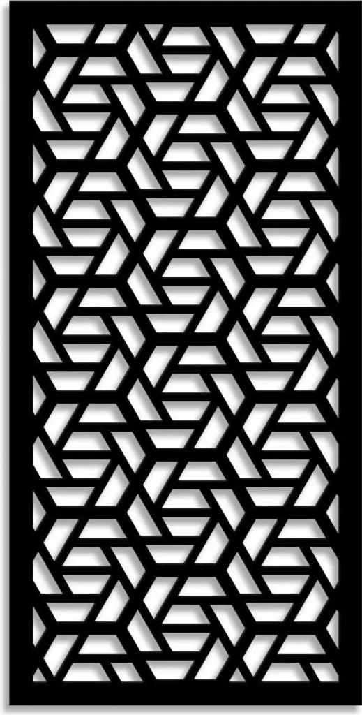 Pannello Decorativo ROMBO Nero 47x94cm - Ideale per Casa e Giardino