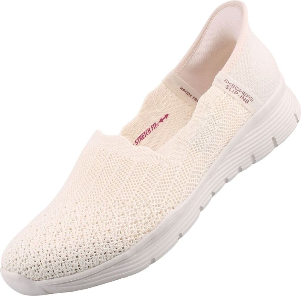 Skechers Straßenslipper(Trott) Abs.b.25 mm in weiss/weiss kombi, Gr. 36
