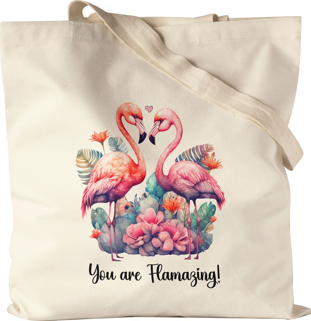You Are Flamazing Jutebeutel Valentinstag Freundin Freund Süß Geschenkidee Paar Liebe Couple Jahrestag Baumwolle