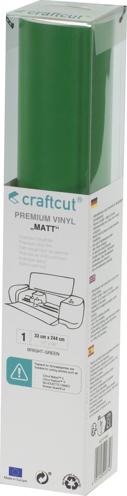 craftcut Premim Vinyl matt- 33 x 244 cm - Bright Green
