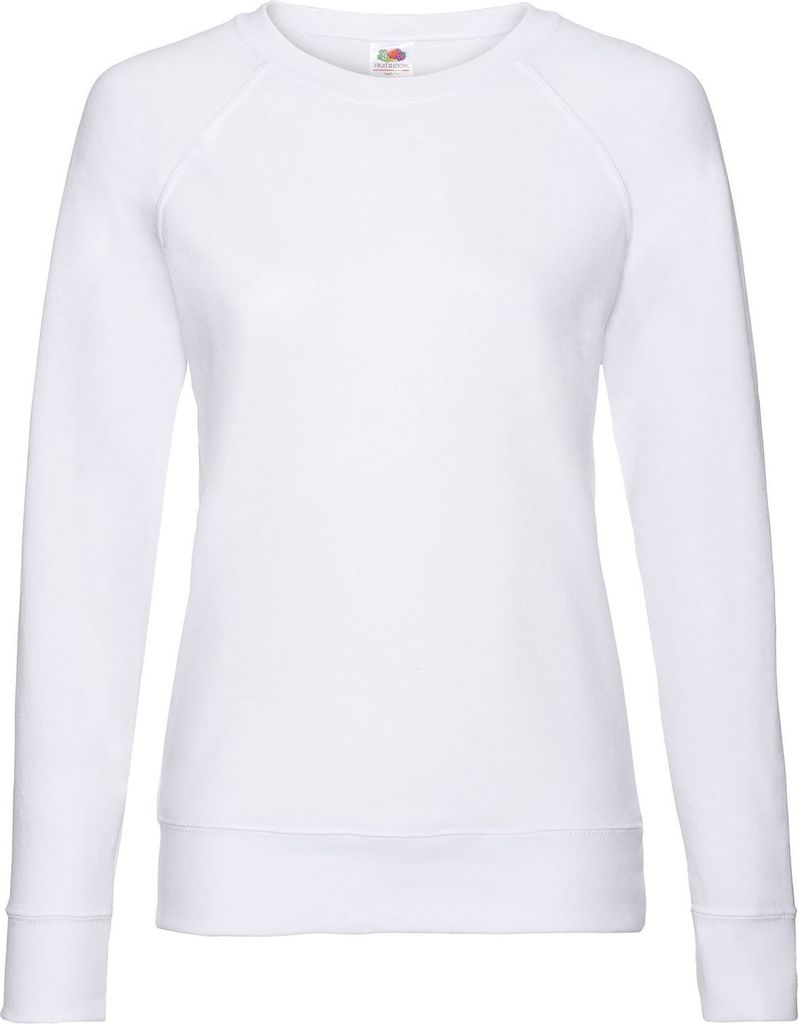 Lightweight Raglan Sweat Lady-Fit ,Farbe: weiß ,Größe: S Produktbild 