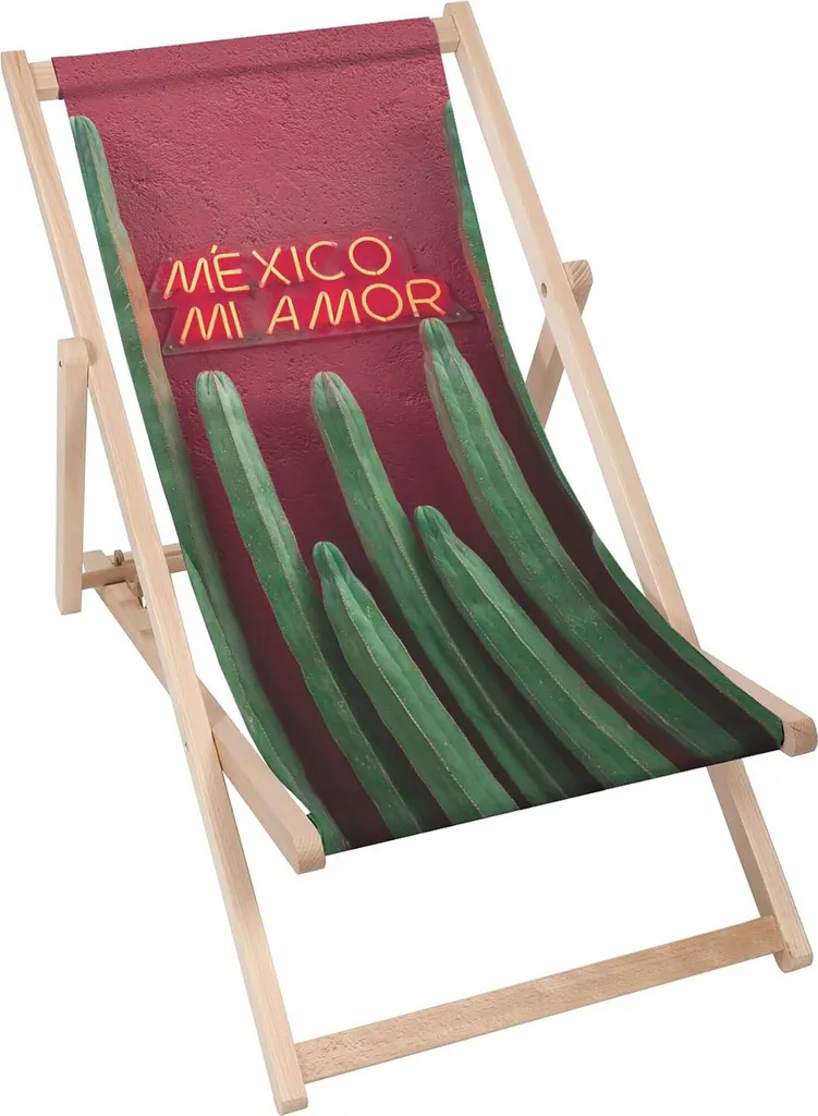 Lettino Pieghevole Dreamroots Mexico Mi Amor: Faggio Robusto 130kg