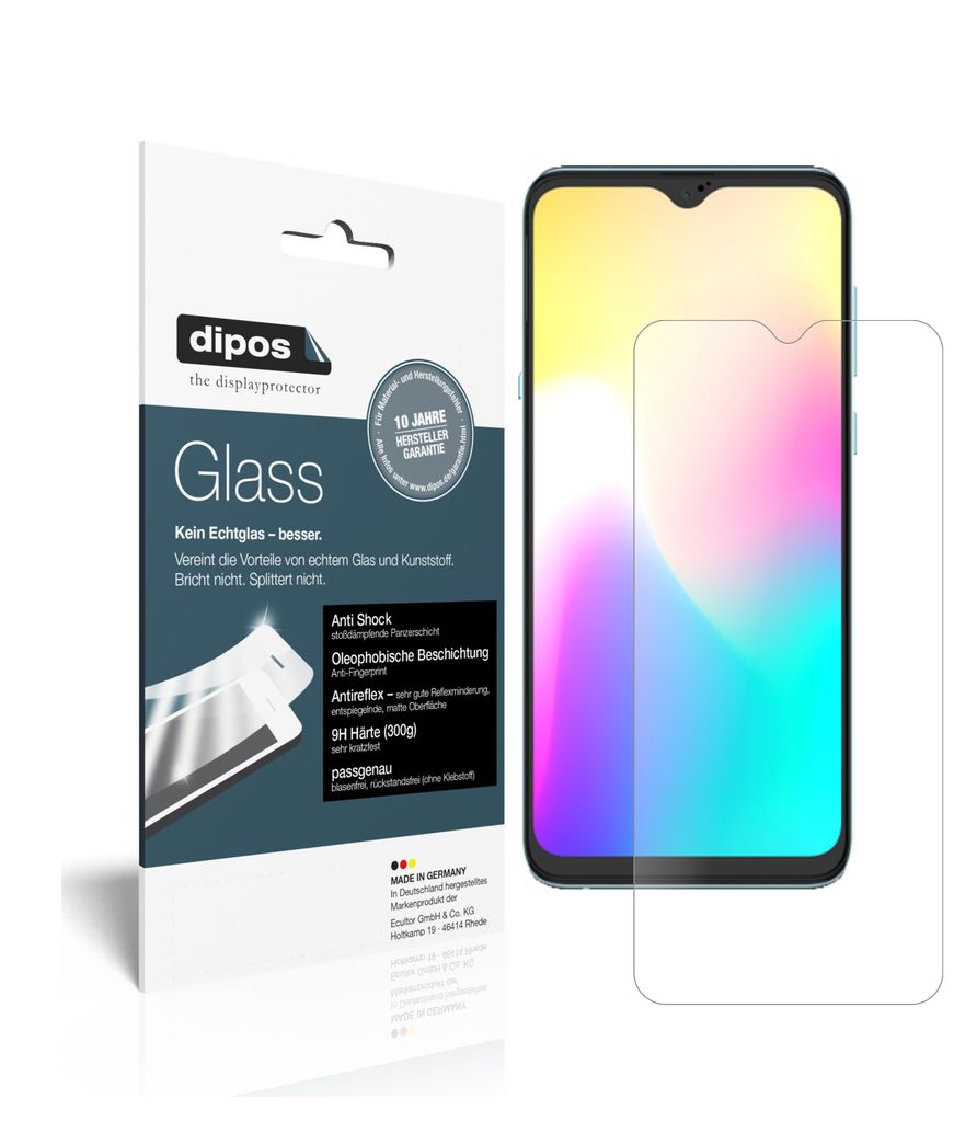 1x Schutzfolie für Hisense Infinity H30 matt - Anti-Shock 9H Folie dipos Glass Kunststoffglas