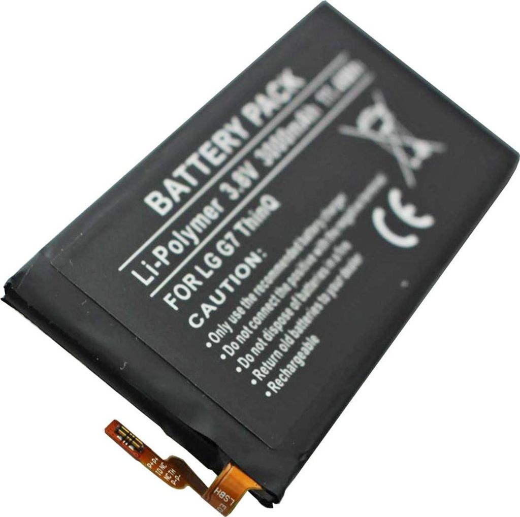Akku passend für LG G7 ThinQ, Li-Polymer, 3,8V, 3000mAh, 11,4Wh, built-in, ohne Werkzeug
