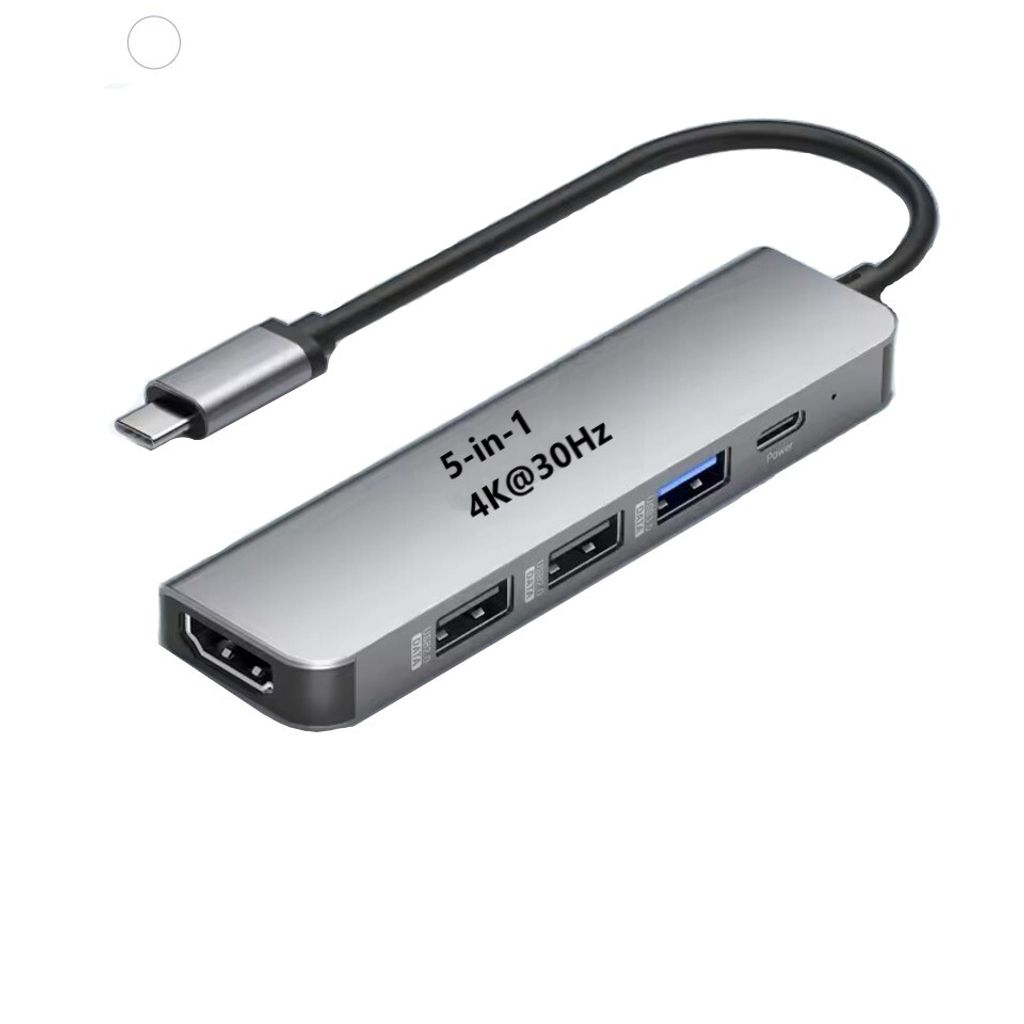 USB C 3.0 Hub 5-Port mit 4K HDMI für MacBook Air M1, iPad