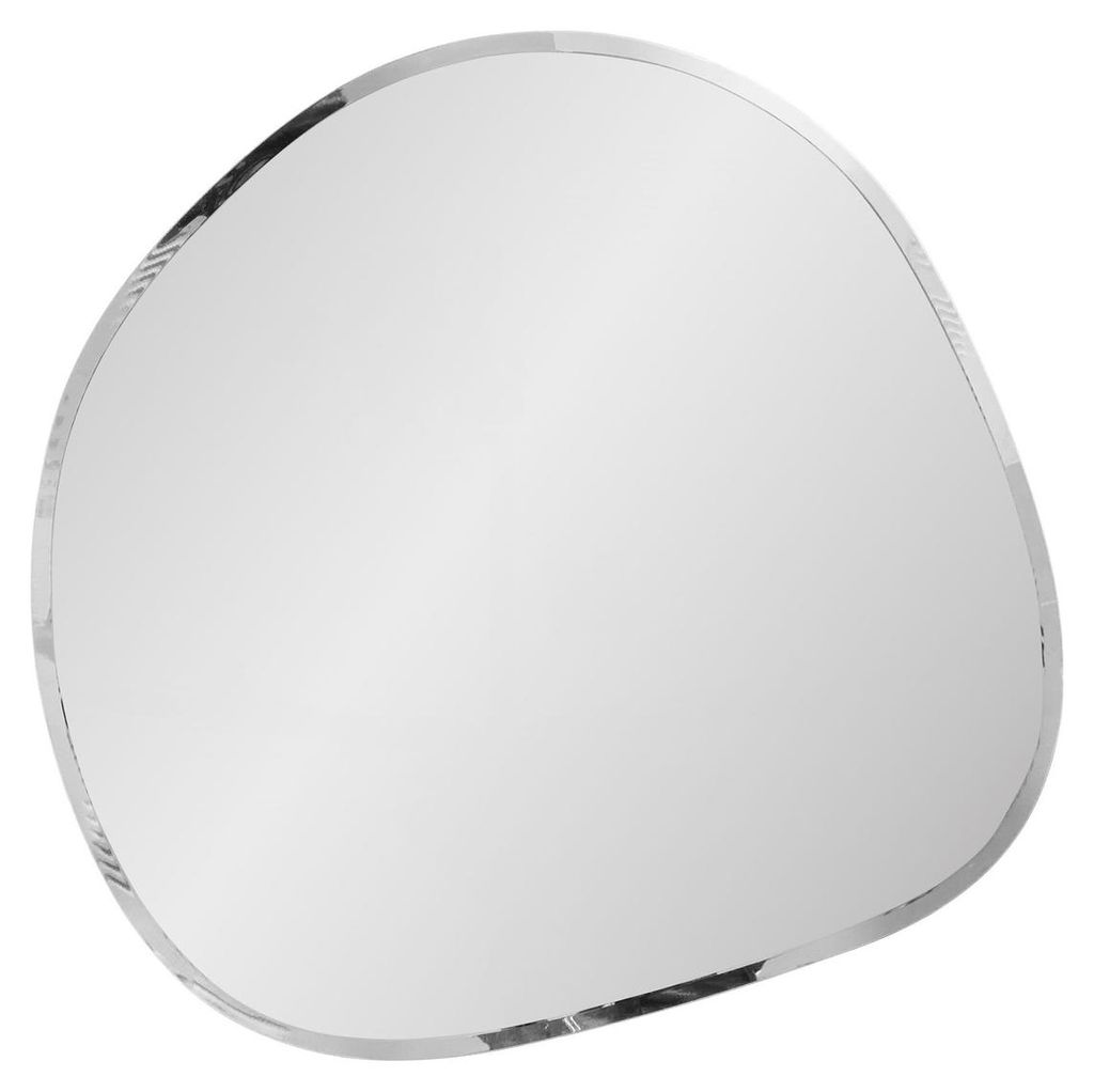 Devonport Wandspiegel aus facettiertem Glas, organische Form 50x50 cm