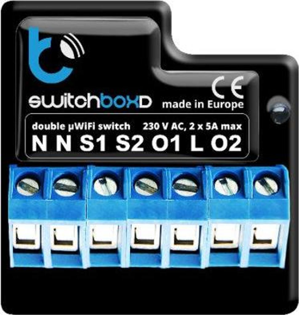 BLEBOX switchboxD - DOUBLE CIRCUIT BREAKER 230V Produktbild 