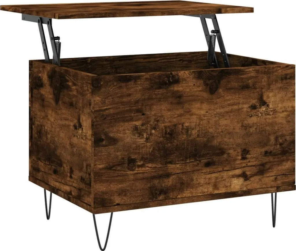 Tavolino da Caffè Rovere Fumo 60 cm - Arredo Contemporaneo in Legno