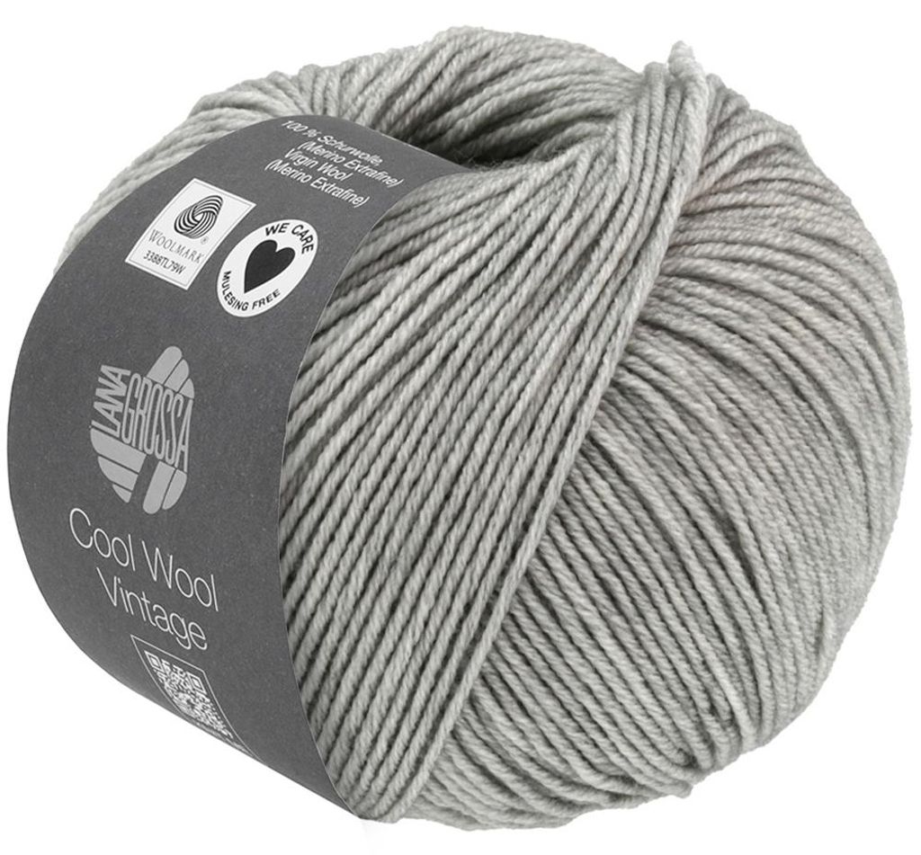 Lana Grossa - Cool Wool Vintage 7369 hellgrau Produktbild 