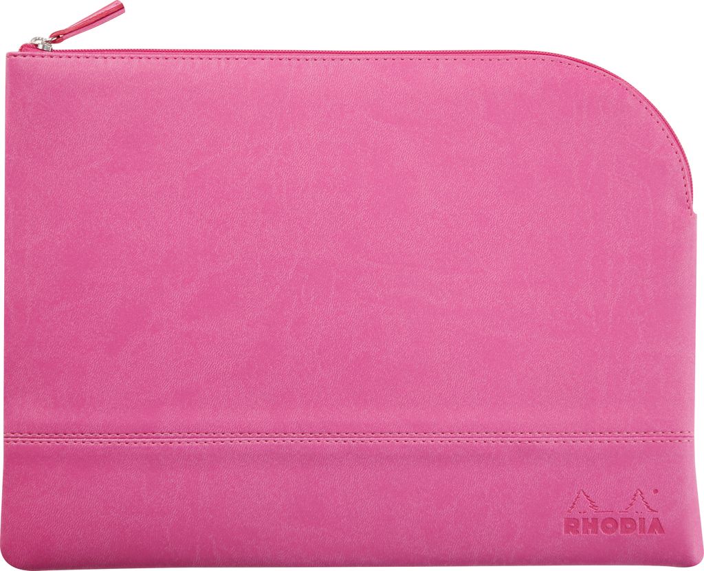 Rhodia Rhodiarama Etui aus Kunstleder Reißverschluss, 21x28 cm Fuchsia 116742C