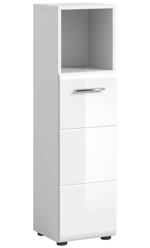 Ice Badschrank 1 Tür 1 Fach weiß Hochglanz. Produktbild 