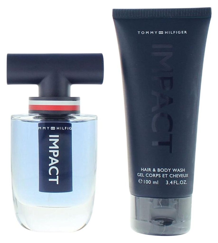 Set Tommy Hilfiger: Impact, EdT, fü r Mä nner, 50 ml + Impact, Duschgel, Kö rper, 100 ml