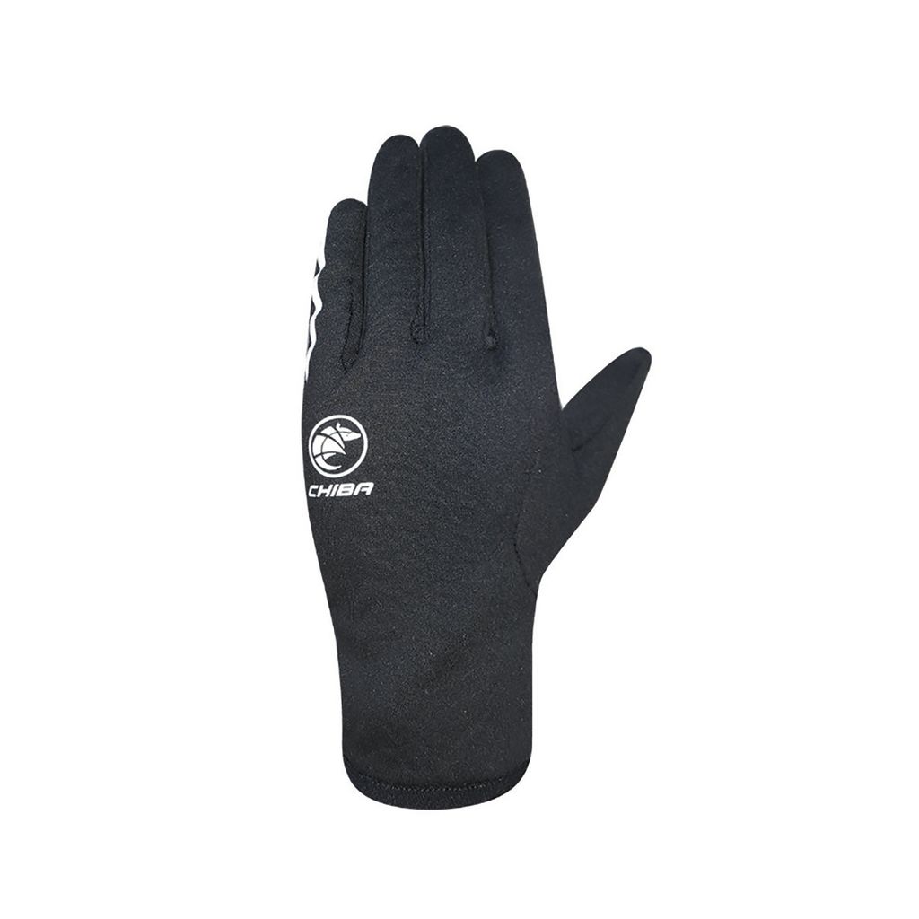 CHIBA New York Marathon - Thermostretch Radhandschuhe schwarz M, Touchfinger,...