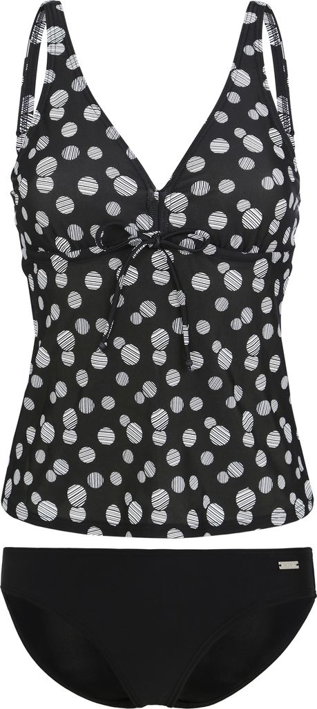 LASCANA Bügel-Tankini schwarz-weiß Größe 48 Cup F