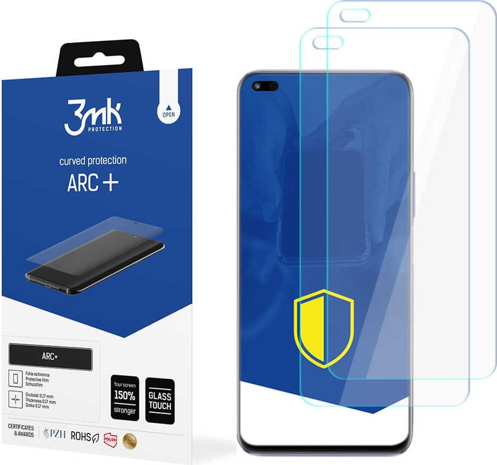 3mk Display Schutzfolie ARC+ für Honor 50 Lite 5G 0,17mm Self-Heal (2 Stück)