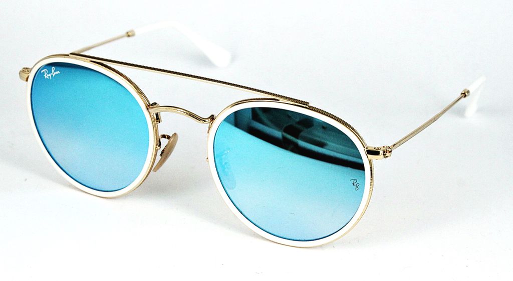Ray-Ban ROUND DOUBLE BRIDGE, Erwachsener, Uni, Rund, Gold, Produktbild 