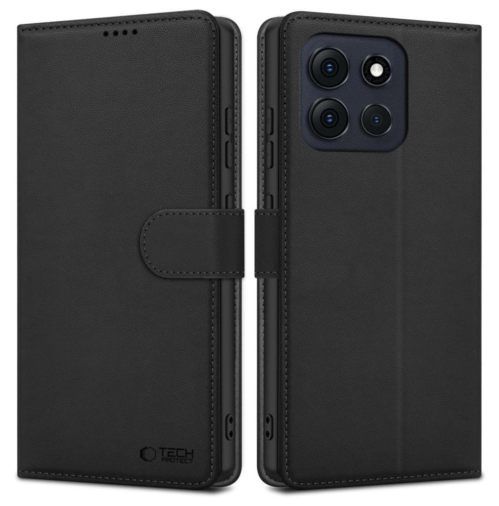 Tech-Protect Wallet Hülle für Motorola Moto G56 5G - Schwarz KP39563